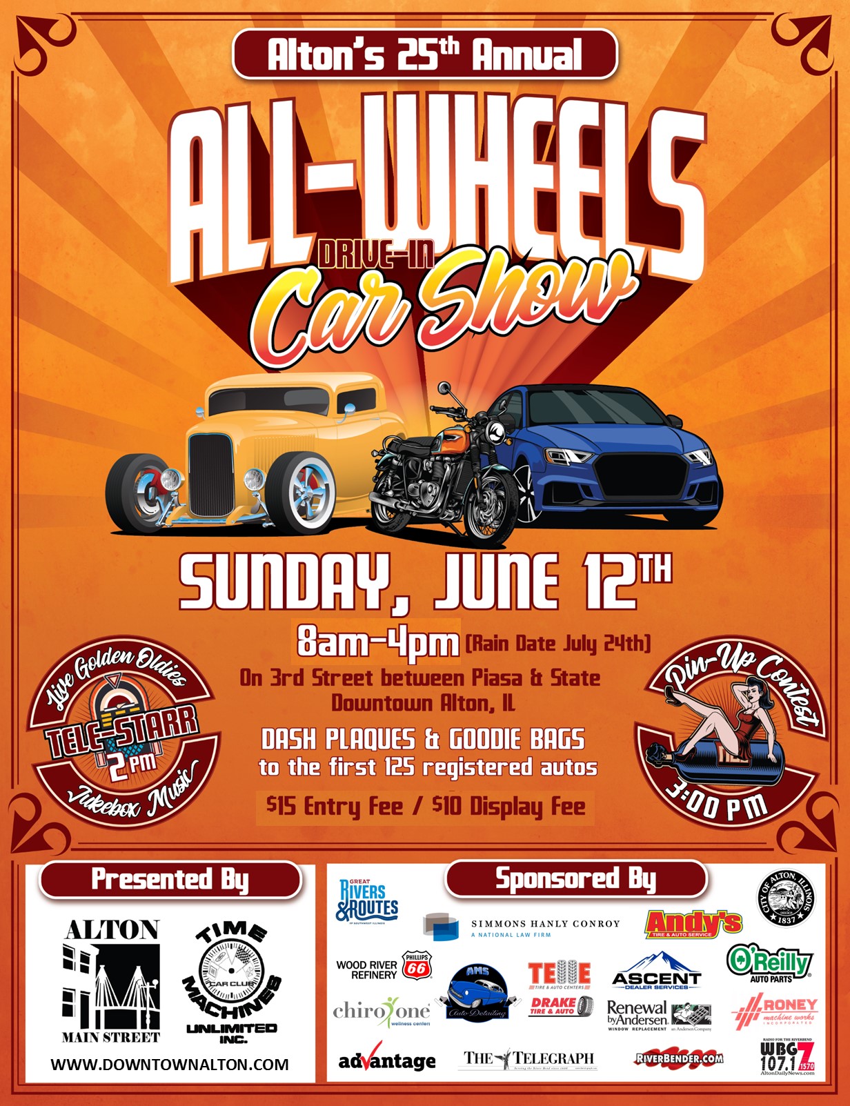 AllWheels DriveIn Car Show Alton Main Street